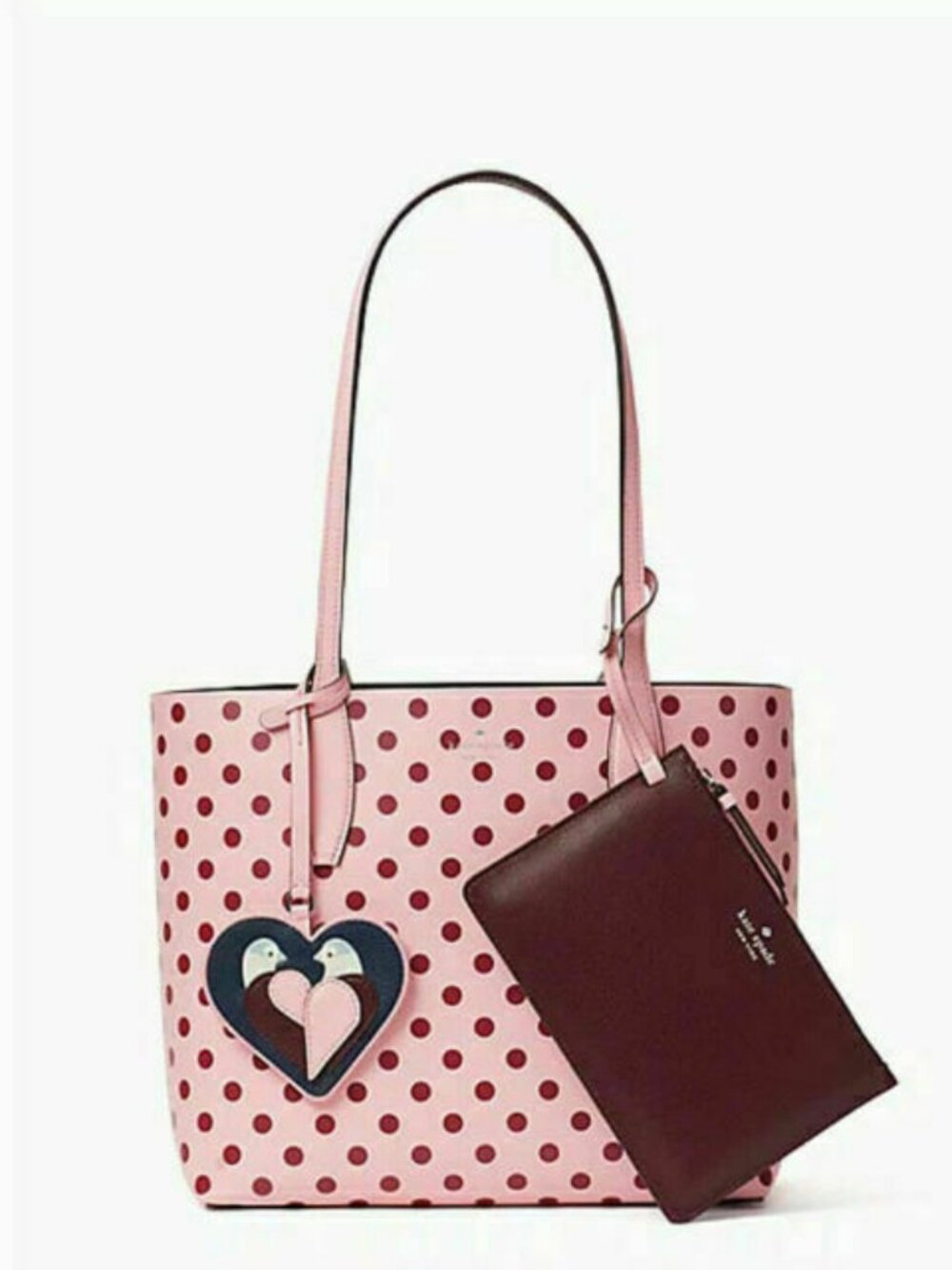 🩷 Kate Spade New York Arch Love Birds Small Reversible Tote